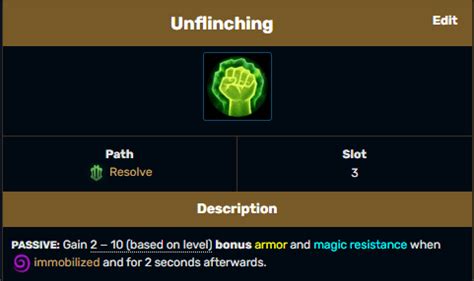 unflinching league|Unflinching is a really weak rune and I have never seen anyone .